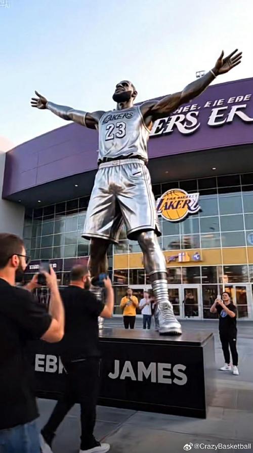 nba球星小雕像_勒布朗·詹姆斯 湖人 雕像